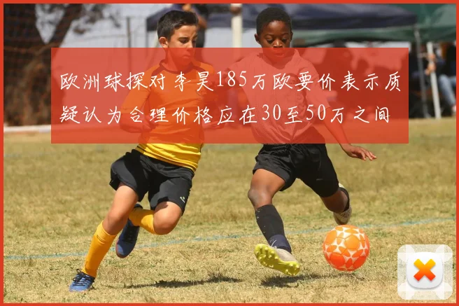 欧洲球探对李昊185万欧要价表示质疑认为合理价格应在30至50万之间